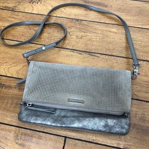 Stella and Dot crossbody grey/silver purse